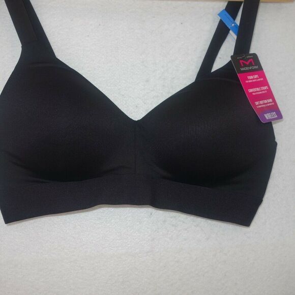 NEW Maidenform One Fab Fit Everyday Modern Demi Underwire Bra Black XL - Picture 3 of 7